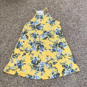 French Grey (Stitch Fix) Yellow Floral Dress